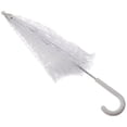 thumbnail image 2 of White Lace Parasol Umbrella, 30-inch Diameter, 24-inch Length, 2 of 3