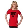 thumbnail image 4 of Mama Bear Paw Print Cute Mothers Day Womens Fitted Plus Size Graphic Tee Brisco Brands 2X, 4 of 5
