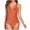 Orange, variant on Frostluinai Swimsuit Women One Piece Bathing Suit For Women Plus Size Swimsuit For Women Ruffles Soild Bodysuit Backless Halter-Neck Beach Bikini Swimwear Bikini Sets