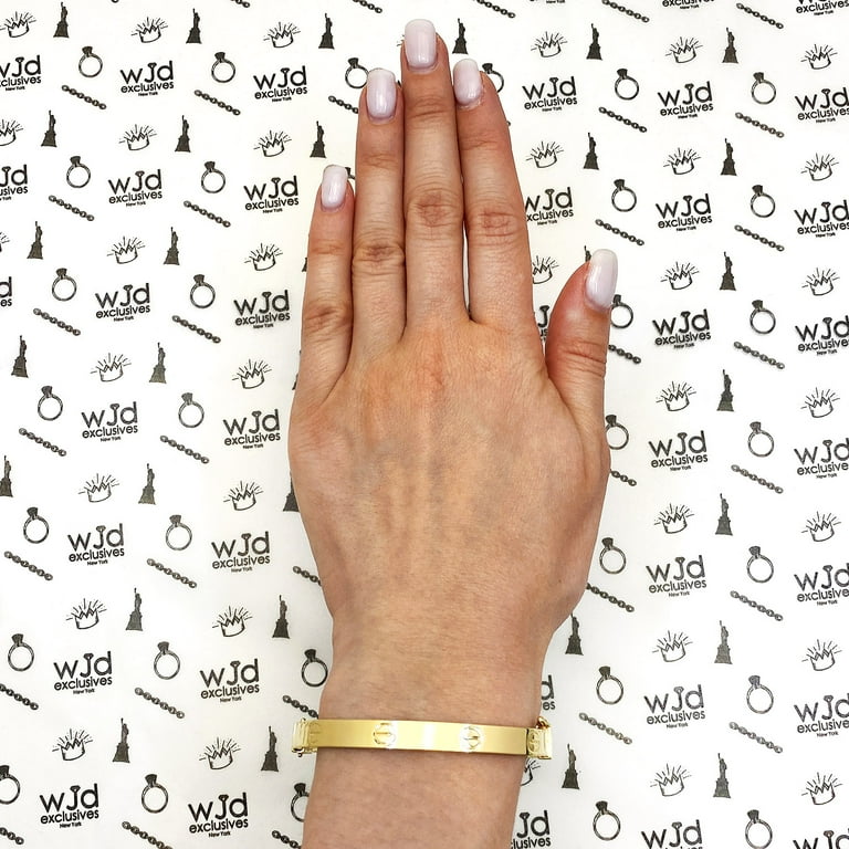 14k gold 2024 screw bracelet