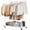 White, variant on Raybee 72" H Rolling Clothes Rack, 450 LBS Clothing Rack with Sturdy Wheels, Double Rod Metal Garment Rack for Bedroom, Laundry Room, Halway, Commercial, Black