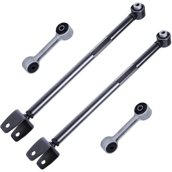 Detroit Axle - Rear Lower Control Arms + Sway Bar Ends Replacement for BMW 328i 325i 325xi 325ci 323i 330i 330xi - 4pc Set