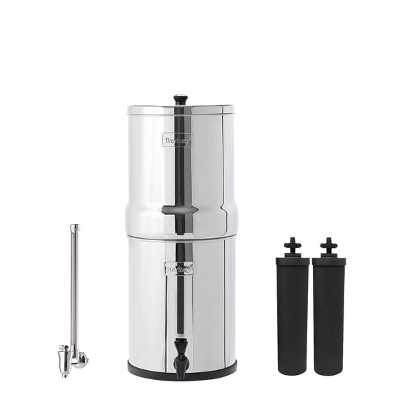 Sistema de filtro de agua Berkey Royal con 2 elementos Black Berkey