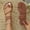 Brown, variant on Women's Braided Strappy Sandals Dressy Toe Ring Flip Flops Open Toe Slip On Flat Slides Green 6(36)