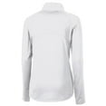 thumbnail image 3 of Women's Cutter & Buck  White Portland Timbers Adapt Eco Knit Stretch Recycled Half-Zip Top, 3 of 3