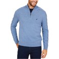 thumbnail image 1 of Nautica Mens Cable Sleeve Pullover Sweater, Blue, X-Large, 1 of 1