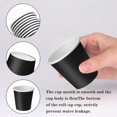 thumbnail image 3 of 100 Pack 3 oz Disposable Paper Cups, Black Bathroom Cups, Disposable Mouthwash Cups, Small Paper Cups for Bathroom Travel Picnics, 3 of 3