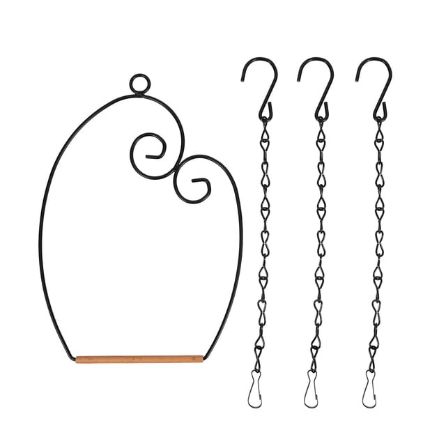 Shisuyan 1 Set of Bird Swing Hanging Bird Stand Iron Parrot Stand Rack Outdoor Bird Perch Stand Parrot Toy