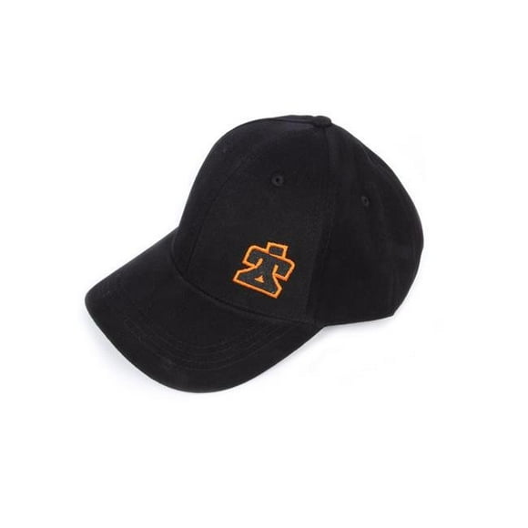 9074 Black Ti22 Logo Hat with Cloth Hook & Eye Enclosure