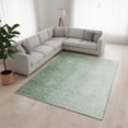 thumbnail image 2 of HomeRoots 666608 10 x 14 ft. Green & Ivory Ombre Transitional Washable Machine Made Rectangle Area Rug with UV Protection, 2 of 9
