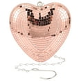 thumbnail image 1 of Miroir Suspendu en Forme de Cœur Boule Disco Décoration de Fête, 1 of 8