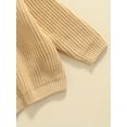 thumbnail image 6 of Bagilaanoe Newborn Baby Girl Boy Knitted Sweater Long Sleeve Pullover 0-3 Months Infant Warm Jumpers Tops Fall Winter Loose Knitwear, 6 of 8