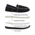 thumbnail image 4 of Men's Moccasin Slippers, Slip on House Shoes,Fuzzy Wool-Like Lining House Slippers, 4 of 9