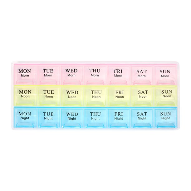 Mildsown Weekly Pill Organizer, 21 Days Pill Planners for Pills