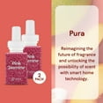 thumbnail image 3 of Pura - Fragrance for Smart Home Air Diffusers - Room Freshener - Aromatherapy Scents for Bedrooms & Living Rooms - Odor Eliminator - 2 Pack - Pink Jasmine, 3 of 8
