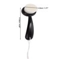 thumbnail image 4 of Unique Bargains 1 Pc Soft ABS Cleansing Brush with Flat Hair Curved Handle Black White 4.65"x2.09", 4 of 4