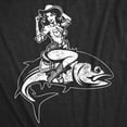 thumbnail image 2 of Womens Funny T Shirts Cowgirl Fish Sarcastic Fishing Graphic Novelty Tee For Ladies Womens Graphic Tees, 2 of 9