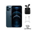 thumbnail image 1 of Pre-Owned Apple iPhone 12 Pro (Unlocked) 256GB Pacific Blue (A2341) Bundle with Wireless Earbuds, 1 of 5