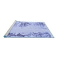 thumbnail image 2 of Ahgly Company Machine Washable Indoor Rectangle Abstract Blue Modern Area Rugs, 4' x 6', 2 of 4