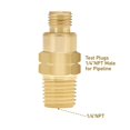 thumbnail image 4 of Adaptador de manómetro Roastove Brass 1/4 NPT hembra con funda de acero inoxidable, 4 of 6