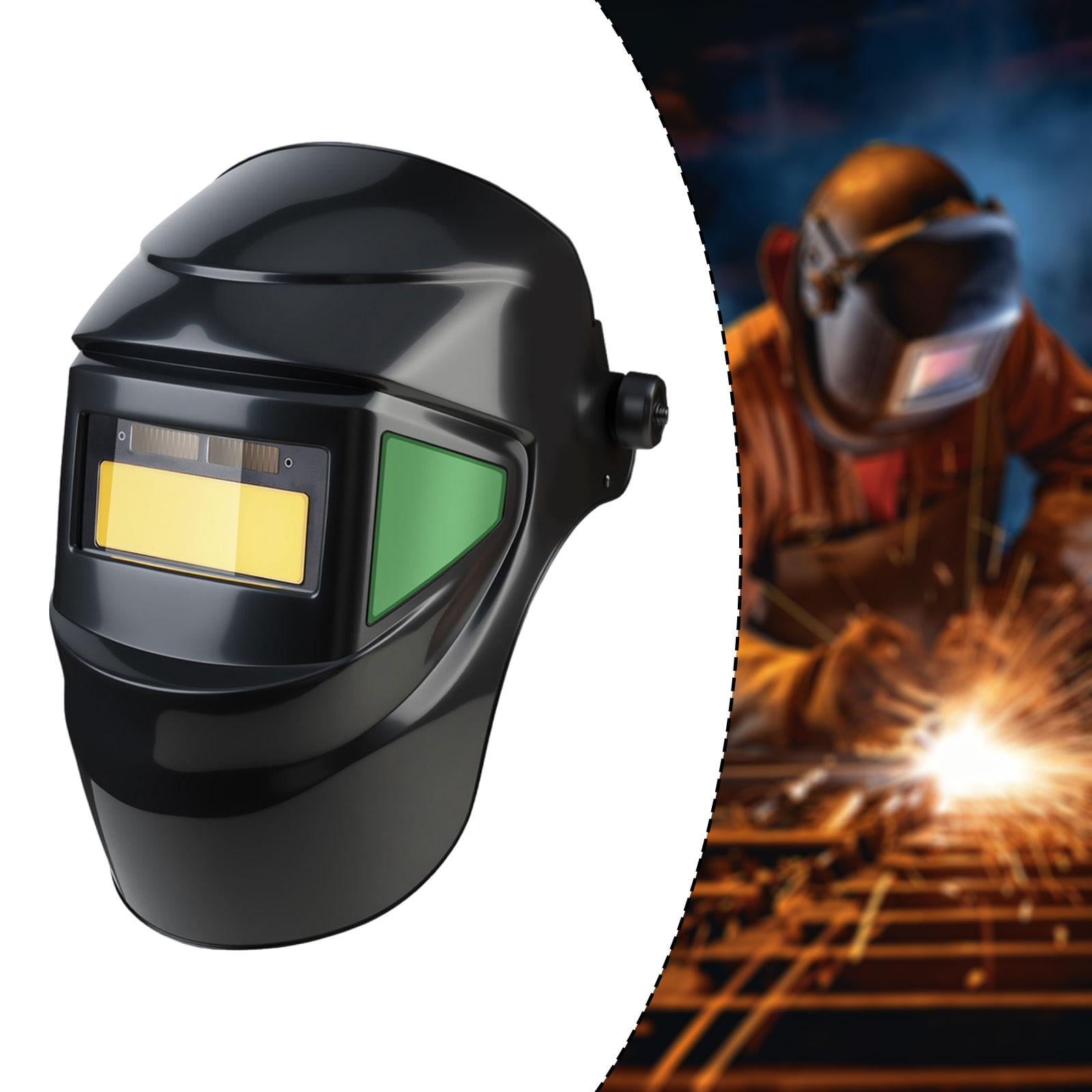 JISADER Solar Powered Automatic Light Welding Mask 180 Flip Front Welder Face Shield