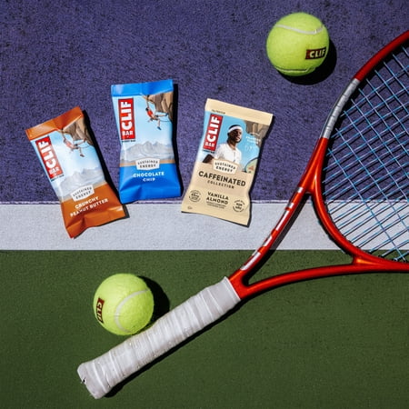 CLIF BAR CAFFEINATED ENERGY PROTEIN BARS, VANILLA ALMOND, 5 PACK