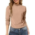 thumbnail image 3 of Brown Womens Sweatshirt Women's Fashion Clothes for Every Occasion Cotton Linen Cardigan Summer Chic Fall Clothes for Women, 3 of 6