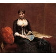 thumbnail image 3 of Henri Fantin-Latour 22x20 Black Modern Framed Museum Art Print Titled - Portrait of Madame Leon Maitre (Portrait of Madame Leon Maitre), 3 of 5