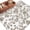 Brown, variant on Farmhouse Flowers Large Area Rugs for Bedroom Living Room, Soft Non Slip Carpet Bedside Rug, Pastoral Vintage Leaf Spring Summer Rectangular Floor Cover Kitchen Accent Rug 2'x3' for Office