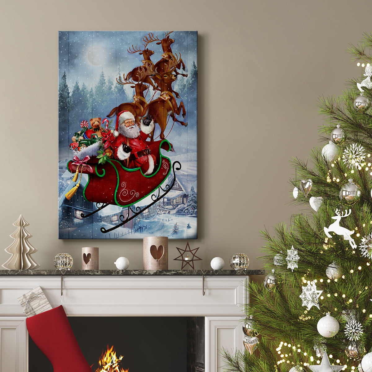 Santa's Sleigh- Gallery Wrapped Canvas
