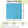 thumbnail image 2 of French Bulldog Square Fitted Tablecloth with Elastic Edge,Square Table Cover,Washable Elastic Table Cover for Home Kitchen Party Decor 34"x34", 2 of 6