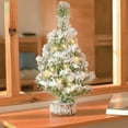 thumbnail image 7 of Guozer Mini Christmas Tree Tabletop Small Christmas Tree with Base for Christmas Decor Party Home Table Crafts Decorations Christmas Decor 15.74In, 7 of 7