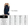 thumbnail image 4 of PPYOUNG Woman's Long Sleeve Cold Shoulder Tunic Top Swing T-Shirt Loose Dress with Pockets, 4 of 4