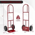 thumbnail image 3 of Biotree Hand Truck 660 lbs Capacity Sack Truck Dolly with 10 Inch Wheels and Foldable Toe Plate, Red, 3 of 9
