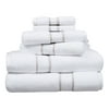 Hotel Style 6-Piece Egyptian Cotton Striped Bath Coordinate Towel Set, Birchwood
