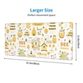 thumbnail image 4 of Disketp Gaming Mouse Pad Farm Bee Cute Honey Pattern Large Mouse Mat Long Extended Desk Pad Non-Slip Rubber Mice Pads Stitched Edges Thin Pad (11.8x31.5 Inch), 4 of 8