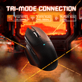 thumbnail image 4 of ATTACK SHARK V6 Wireless Gaming Mouse with RGB Magnetic Charging Dock, Tri-Mode 2.4G/USB-C Wired/Bluetooth, PAW3311 Sensor, 25000 DPI, 65g Lightweight Design, Black, 4 of 10