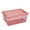 Pink, variant on Shoreew Plastic Storage Box with Divided Tray Large Capacity Transparent Stackable Toy Storage Bin Playroom Container Organizer with Lid