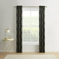 thumbnail image 6 of Mainstays Blackout Curtain Panel Pair, Set of 2, Medallion Black, 30"W x 84"L, 6 of 13