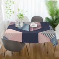thumbnail image 3 of Yayeee Tablecloths 60" x 60" Rectangle Wrinkle Resistant Party Table Cover, Dark Cubes, 3 of 8