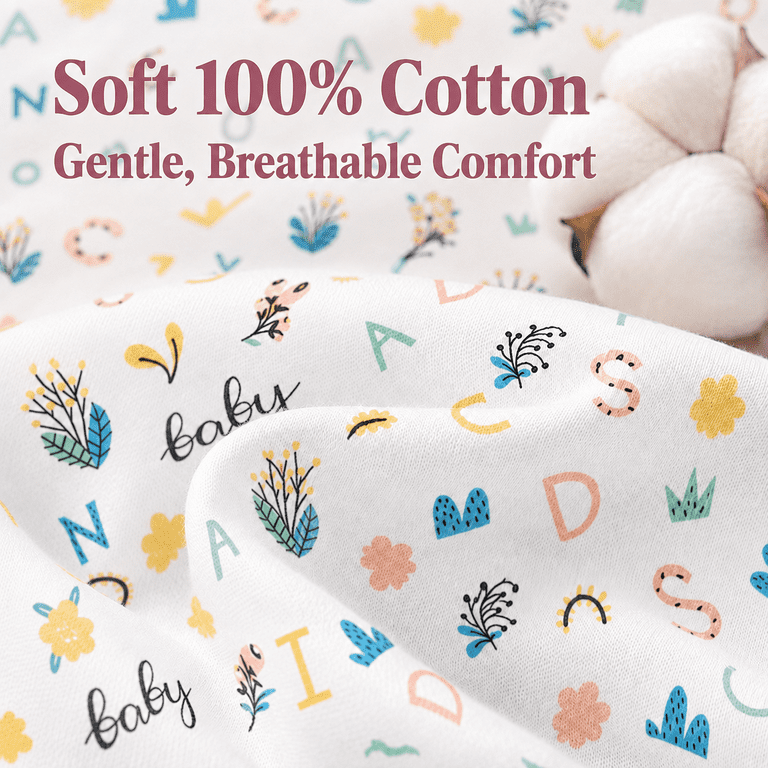 Bublo Baby Mini Crib Sheets, 2-Pack, 100% Organic Cotton photo 7