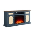 thumbnail image 2 of FESTIVO Rustic TV Stand with Fireplace for up to 65" TVs - Navy, 2 of 10