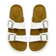 thumbnail image 3 of Kids Sandals for Girls Boys Cork Hiking Athletic Footbed Adjustable Strap Toddler Casual Slides Open Toes Flat Slippers Indoor Outdoor, 3 of 5