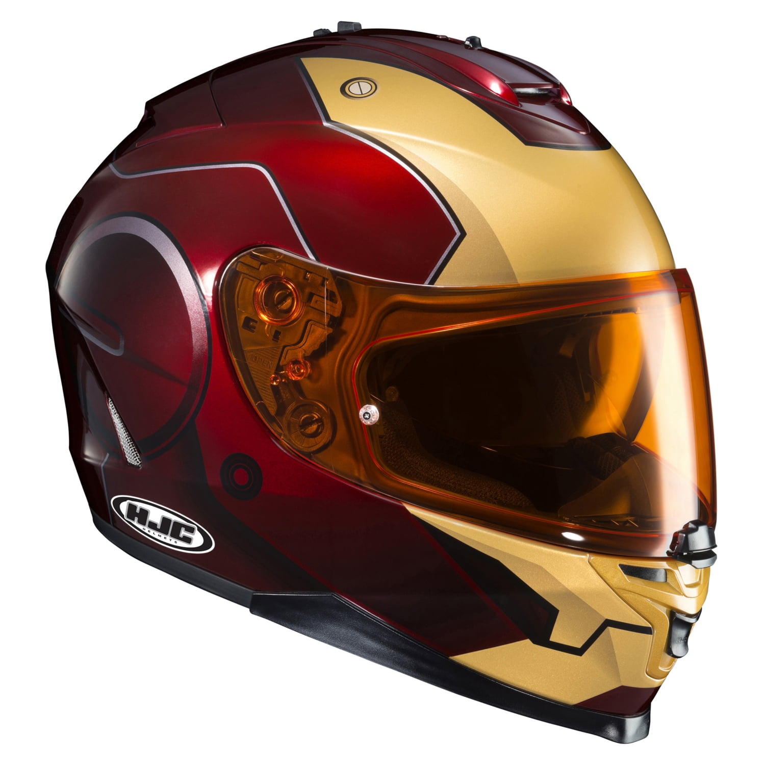 rape Subsidy bright HJC Iron Man IS-17 Full-Face Helmet Single Shield with Pinlock Pins -  Walmart.com