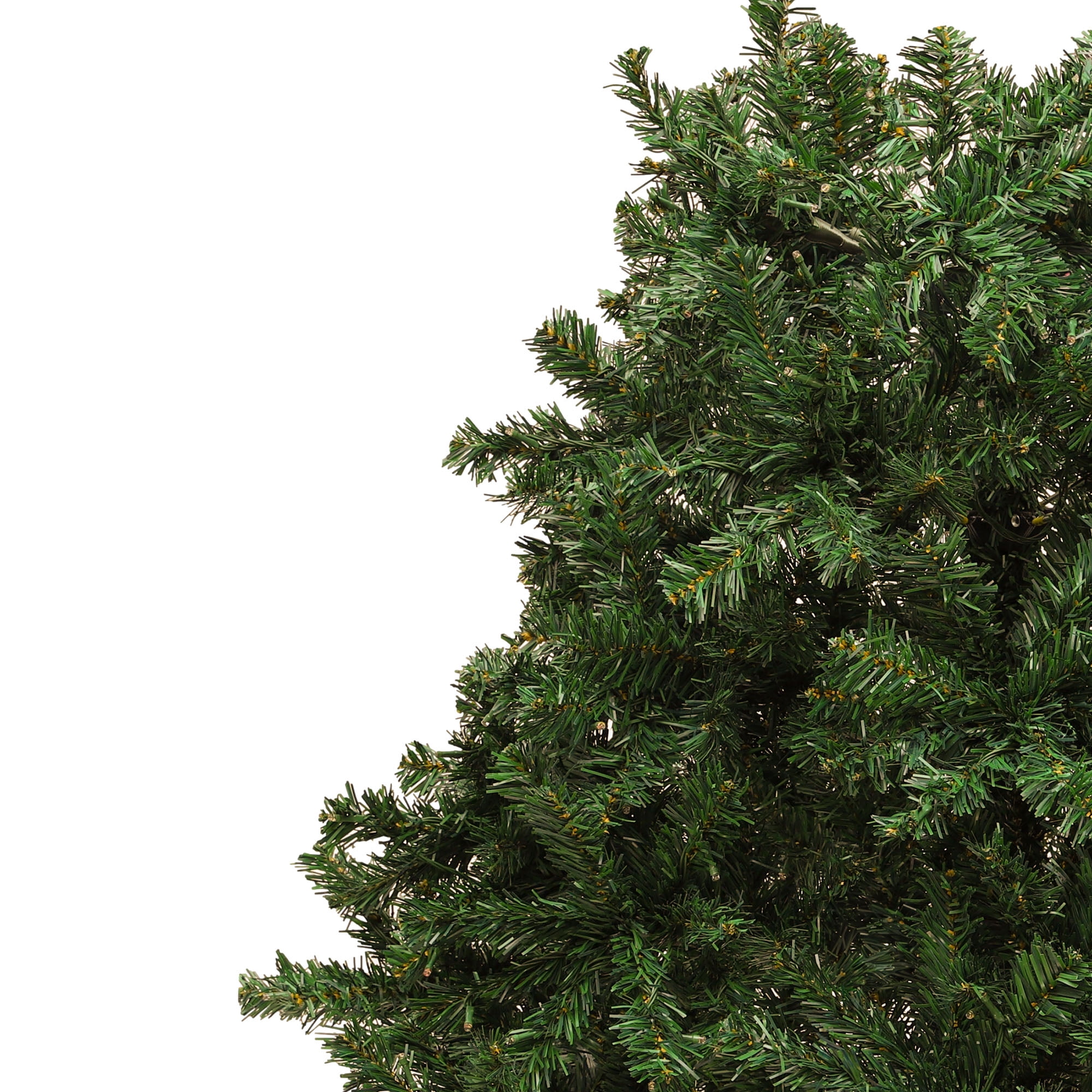 Uforic 7.5ft Pre-lit Hinged Spruce Artificial Christmas Tree with 1450 Branch Tips & 550 Lights, Remote Control, 11 Light Modes, Green