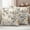 yellow, variant on Yellow Grey Botanical Outdoor Waterproof Pillow Covers, Spring Floral Birds Vintage Decorative Square Throw Pillowcase Sofa Cushion Sham for Patio/Couch/Chair, 16"x16" 2 Pack