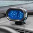 thumbnail image 3 of Voltage measuring instrument,Thermometer Voltmeter Car Clock Lcd In 1 Lcd 12v Car Suv 3 In 1 Voltmeter 3 In Temperature Meter Temperature Meter 12v Rv. Clock Alarm Mewmewcat, 3 of 6