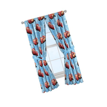 Disney Pixar Cars Velocity 84 Decorative Curtain Drapes 4 Piece