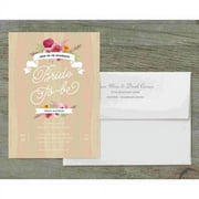 Rustic Shower Deluxe Bridal Shower Invitation