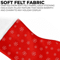 thumbnail image 3 of 18" Felt Christmas Stockings w/Novelty Designs & Hanging Tag (Set of 6), 3 of 4